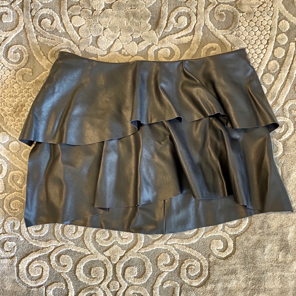 Leather Mini Skirt